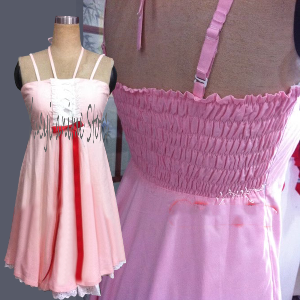 Anime Cosplay Lolita - Customized -Women's Shinobu Oshino Pink Lolita