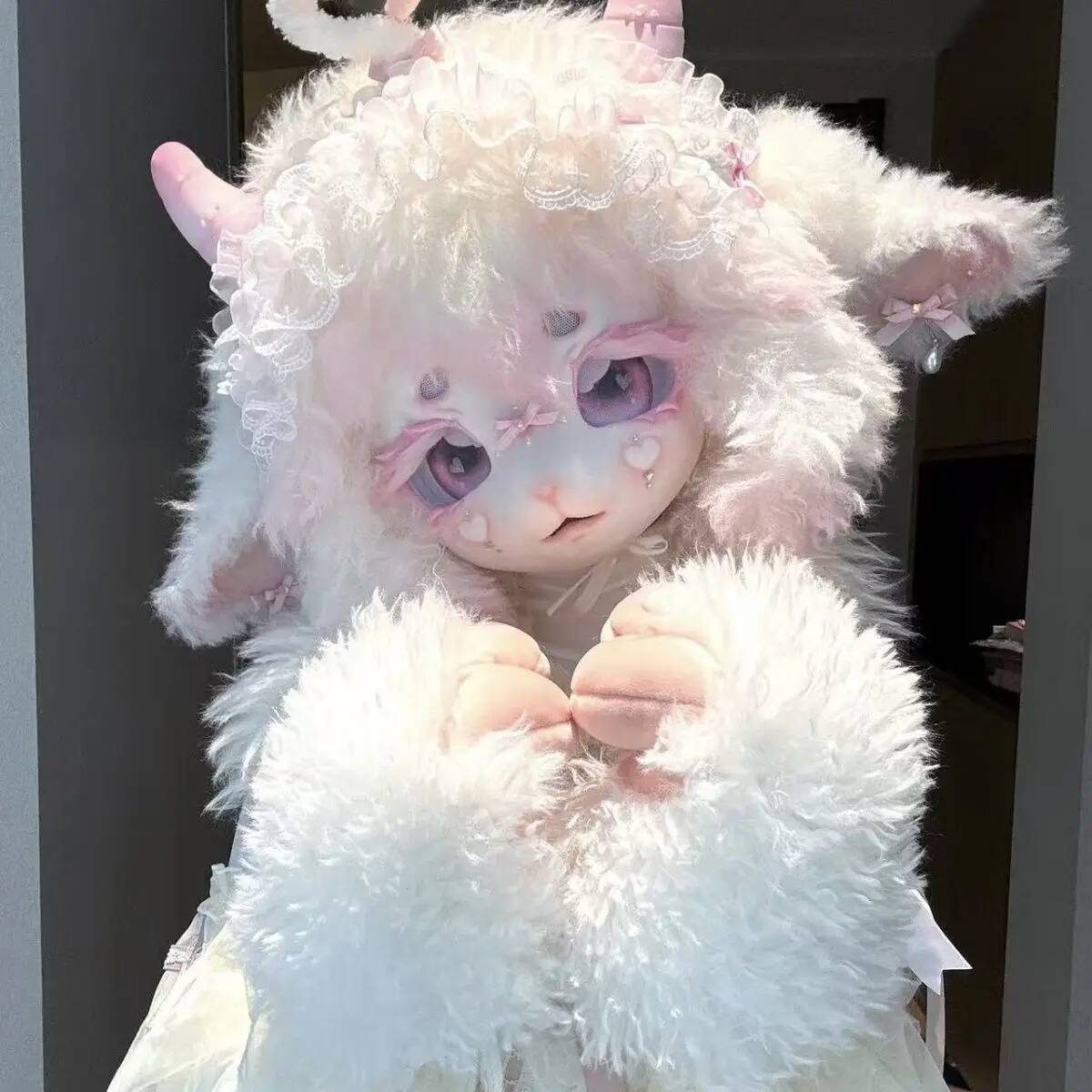 Anime Cosplay Lolita - Handmade Kig Fursuit Head, Cute Sheep