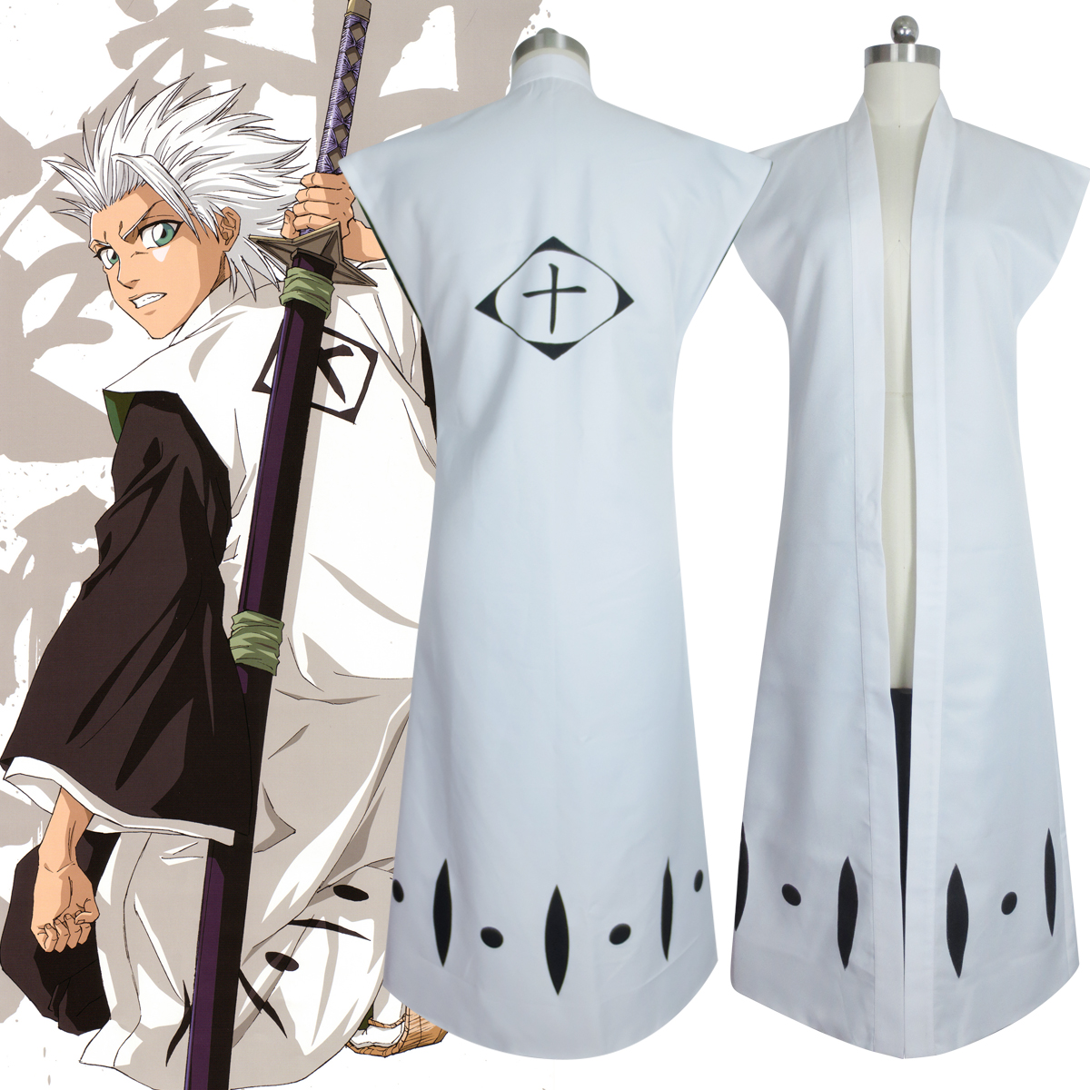 Bleach Captain Coat - IN STOCK Toshiro Hitsugaya Toushirou Hitsugaya