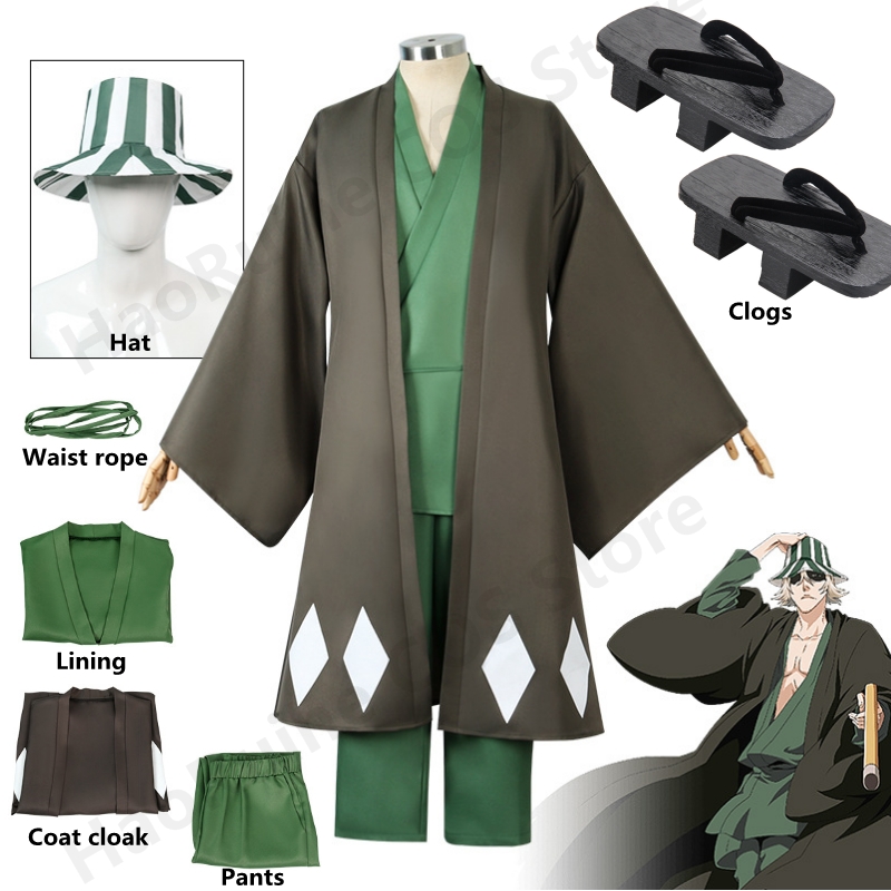 Bleach Captain Coat - Hot Anime Bleach Cosplay Urahara Kisuke