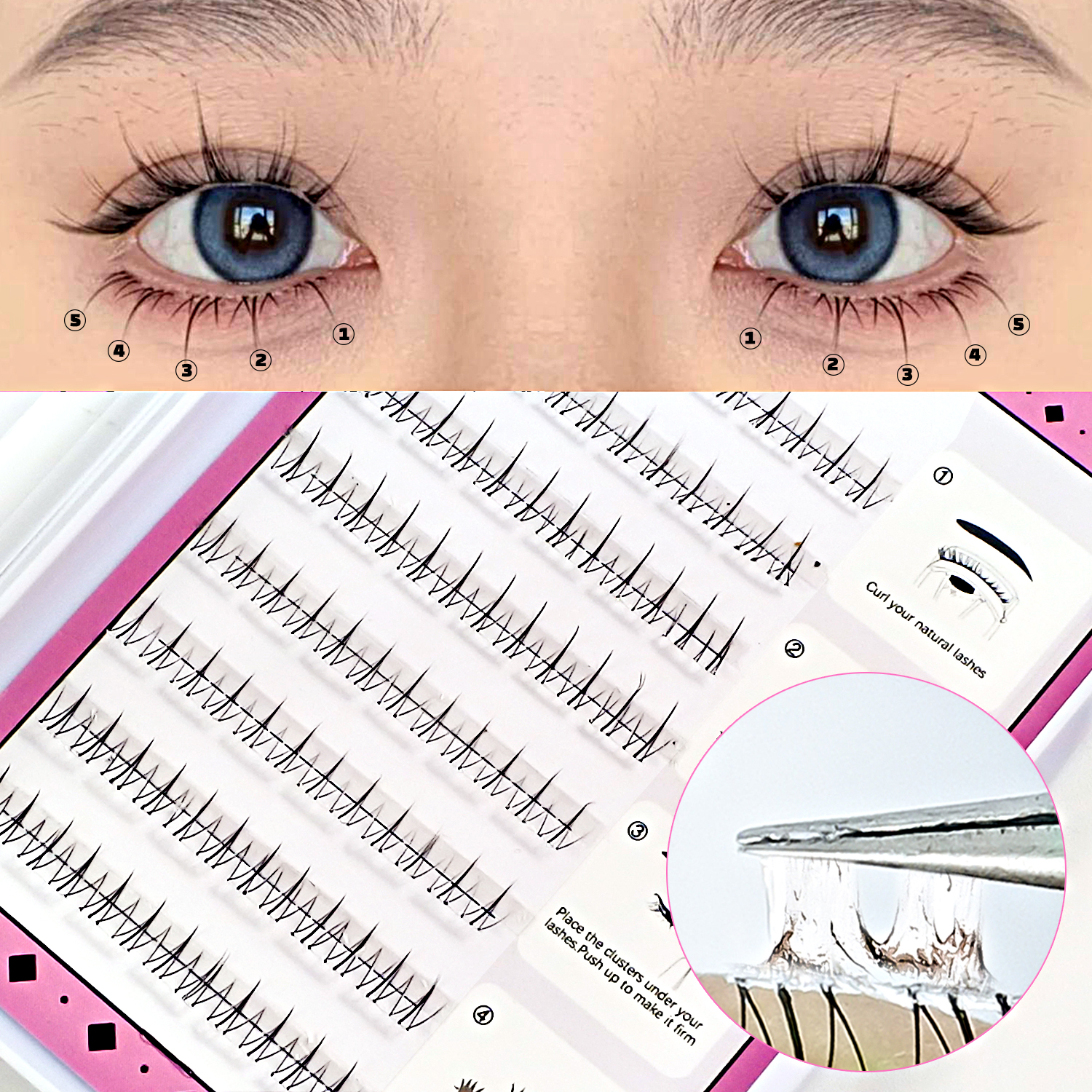 Anime Cosplay Lashes - Self Adhesive Bottom Lashes No Glue