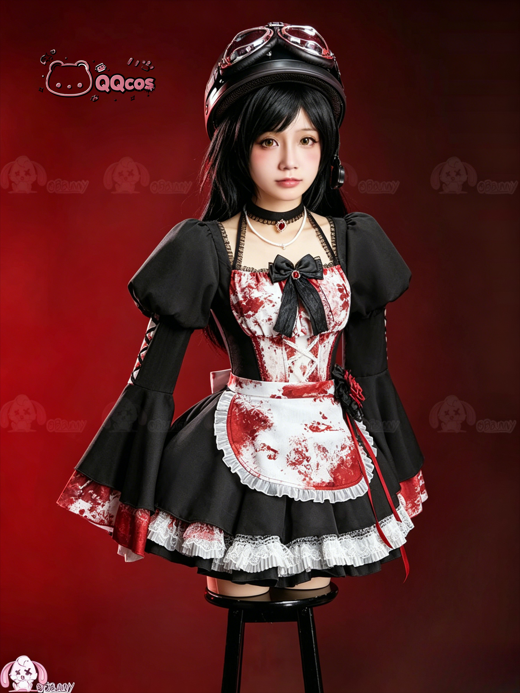 Anime Cosplay Lolita - QQcos Game Cosplay Series:Gothic Rebellious Maid
