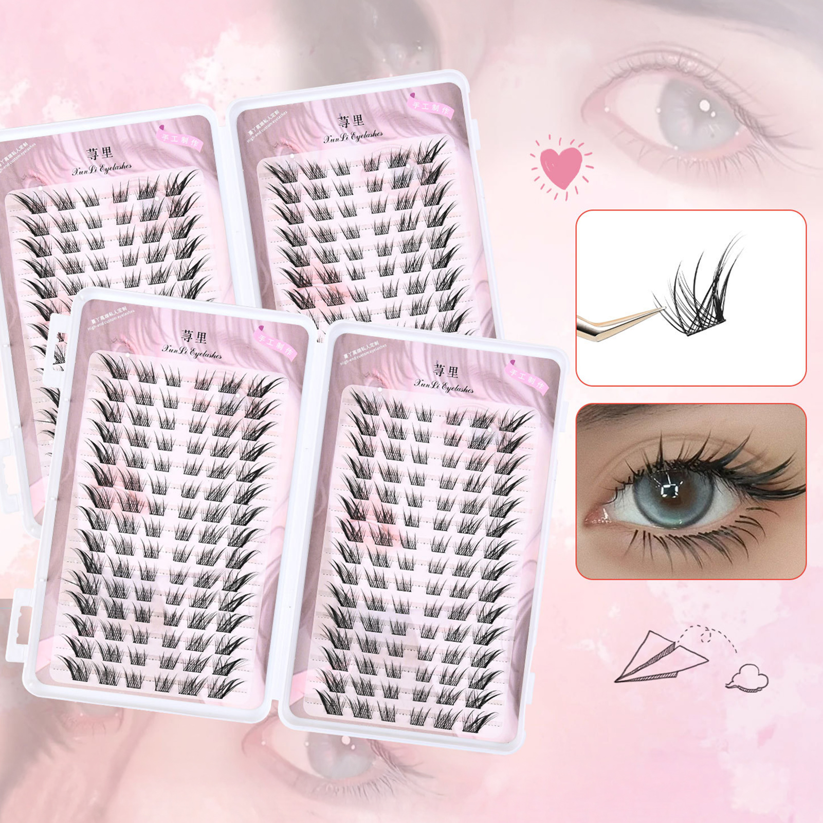 Anime Cosplay Lashes - Large Capacity Manga Eyelash Book Dense