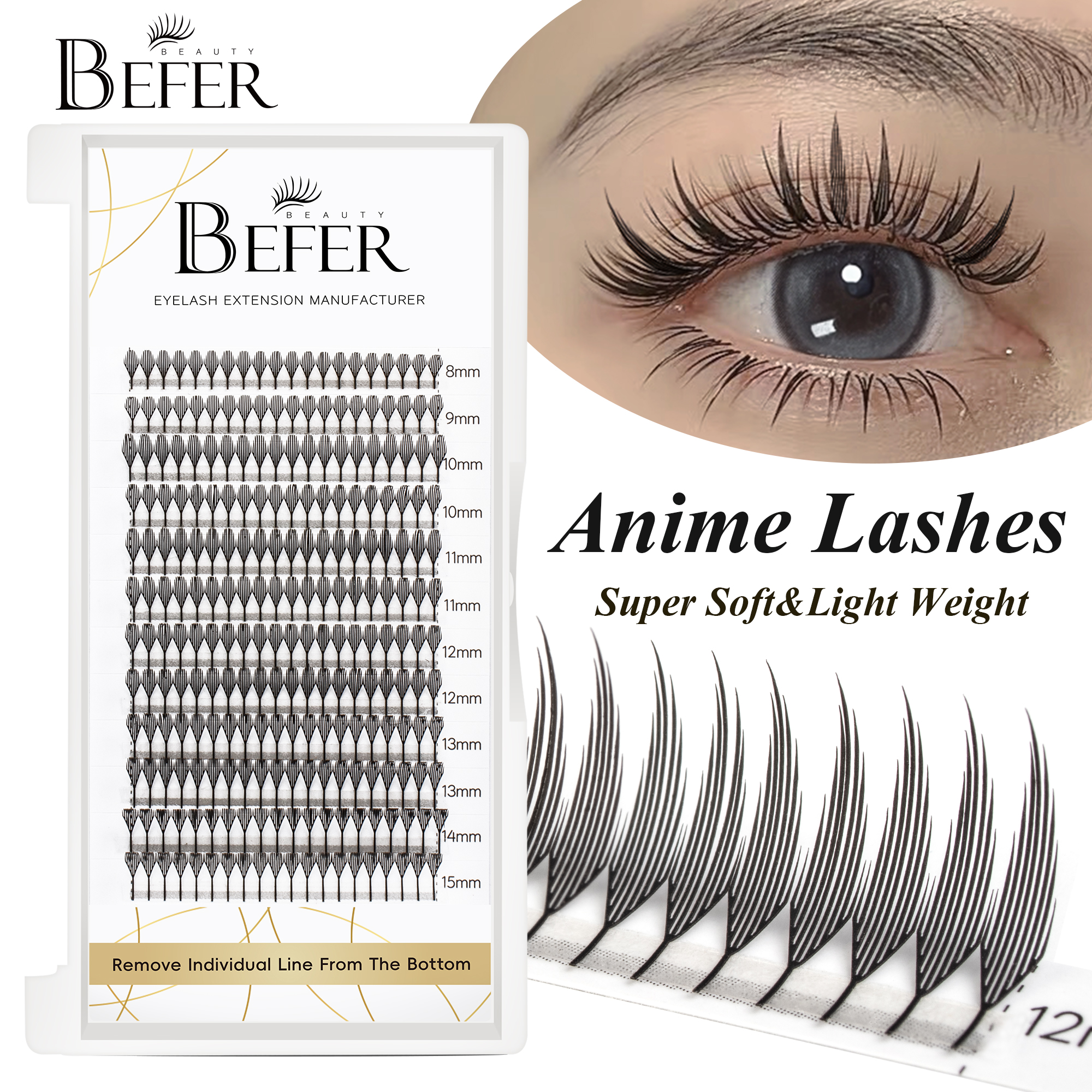 Befer Beauty Anime Lashes 240  - Anime Cosplay Lashes recensione e prezzo