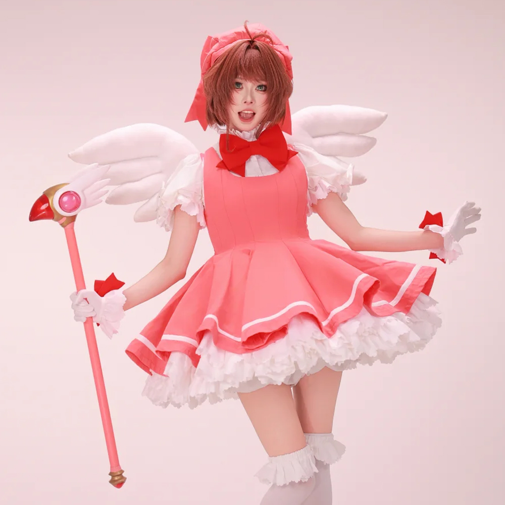 Kinomoto Sakura Cosplay Pink L - Anime Cosplay Events recensione e prezzo