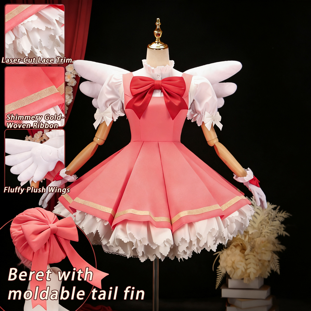 Kinomoto Sakura Cosplay Pink L - Anime Cosplay Events recensione e prezzo