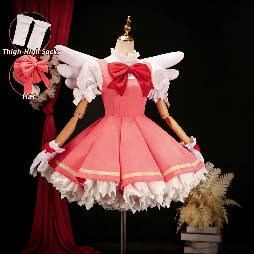 Kinomoto Sakura Cosplay Pink L - Anime Cosplay Events recensione e prezzo