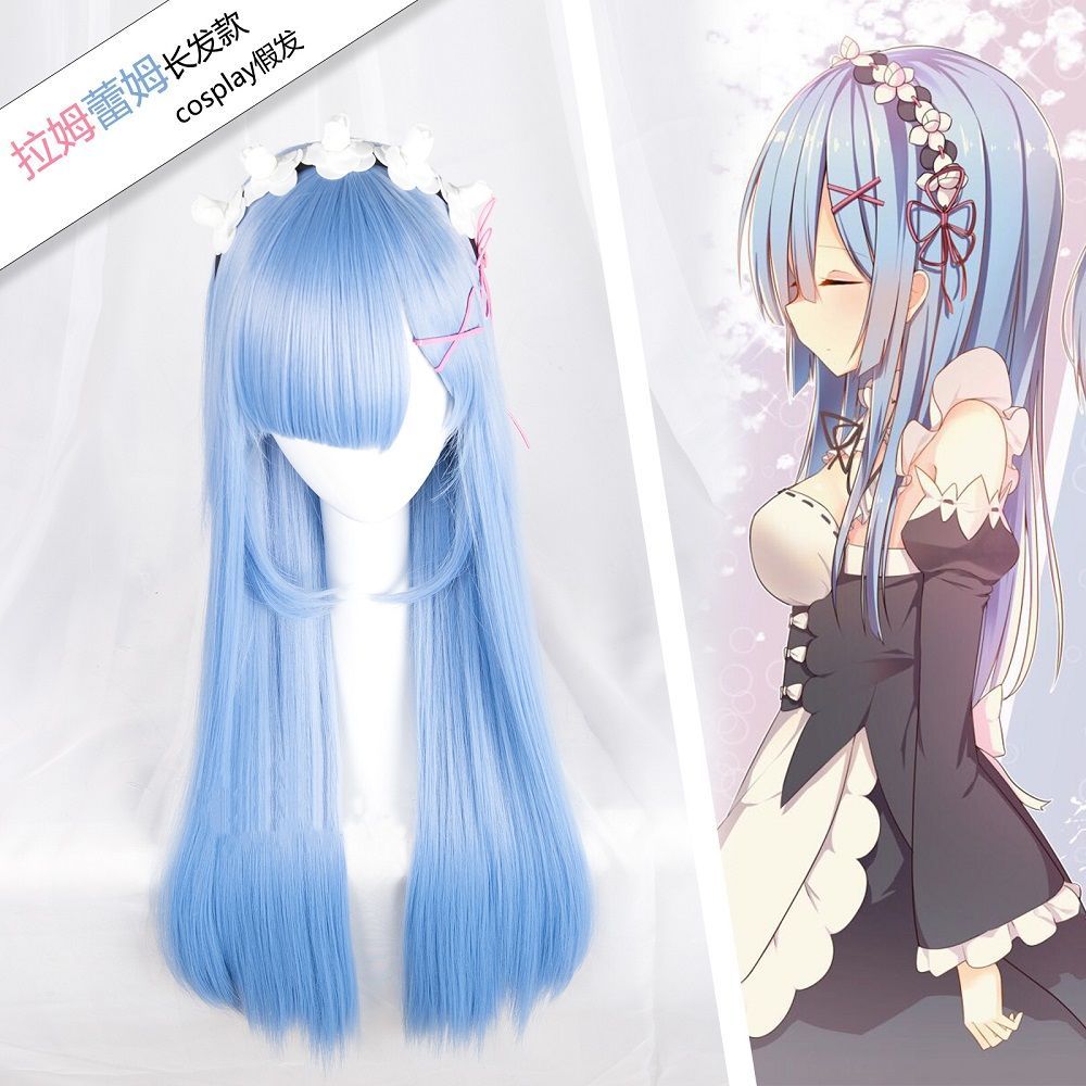 Re Zero Ram & Rem Cosplay Wig  - Anime Cosplay Rem recensione e prezzo