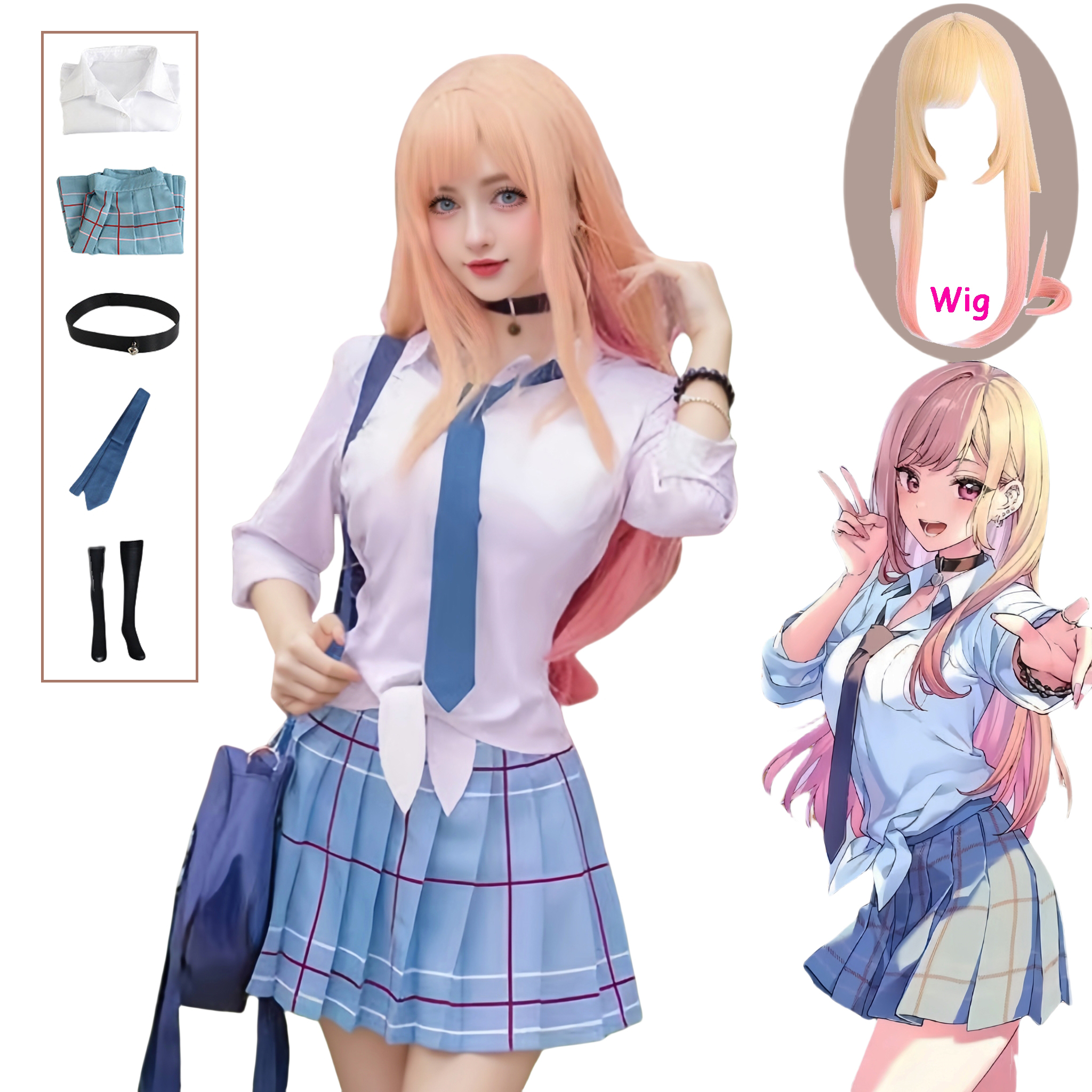Kitagawa Marin Cosplay Anime K - Anime Cosplay Kakegurui recensione e prezzo