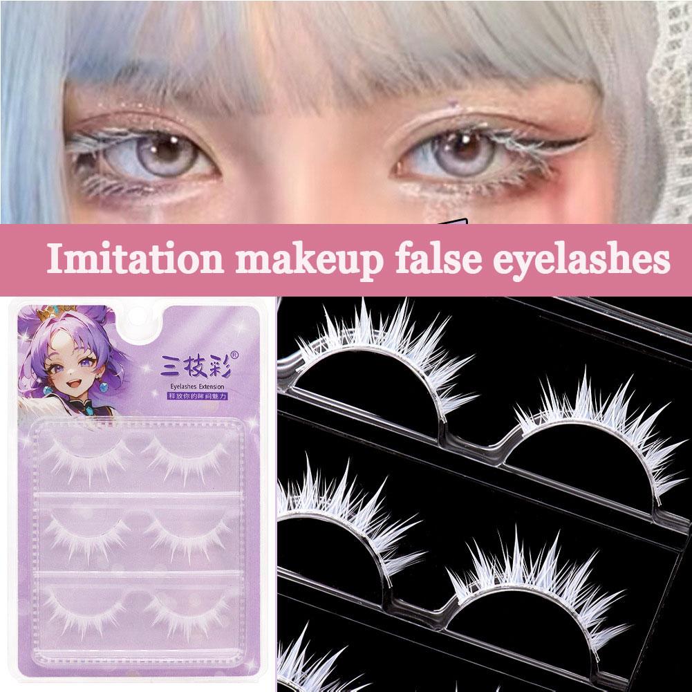 White False Eyelashes Cosplay  - Anime Cosplay Lashes recensione e prezzo