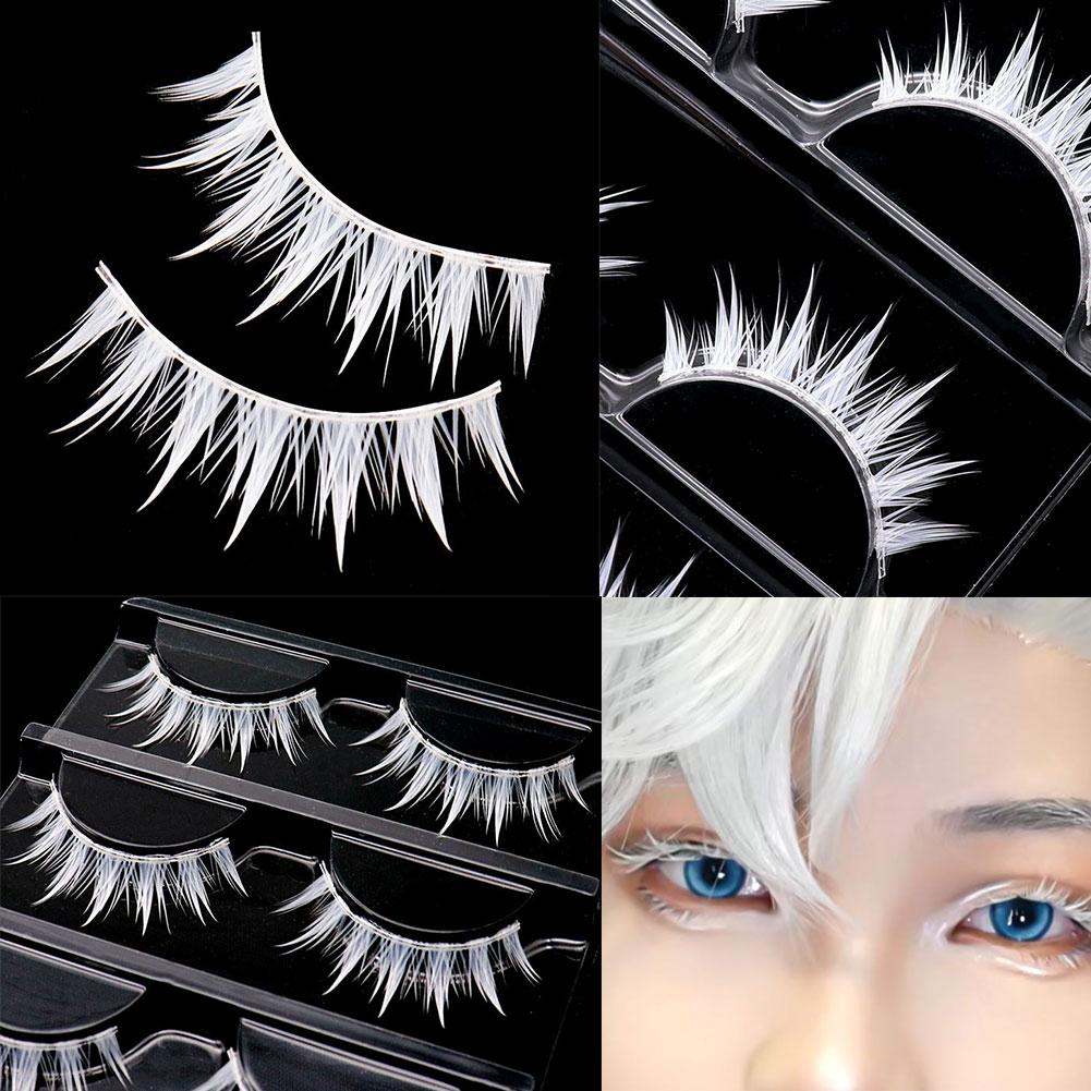 White False Eyelashes Cosplay  - Anime Cosplay Lashes recensione e prezzo