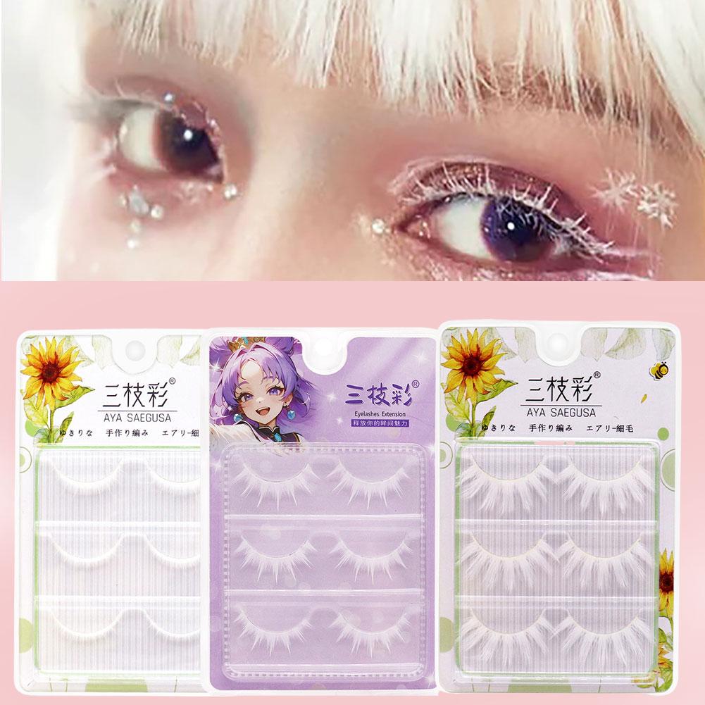 White False Eyelashes Cosplay  - Anime Cosplay Lashes recensione e prezzo