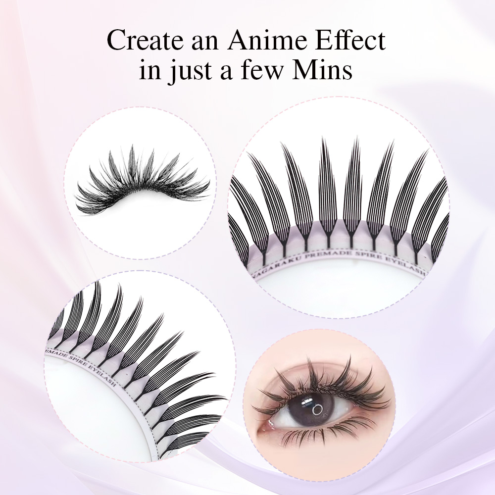 NAGARAKU Premade Spire Eyelash - Anime Cosplay Lashes recensione e prezzo