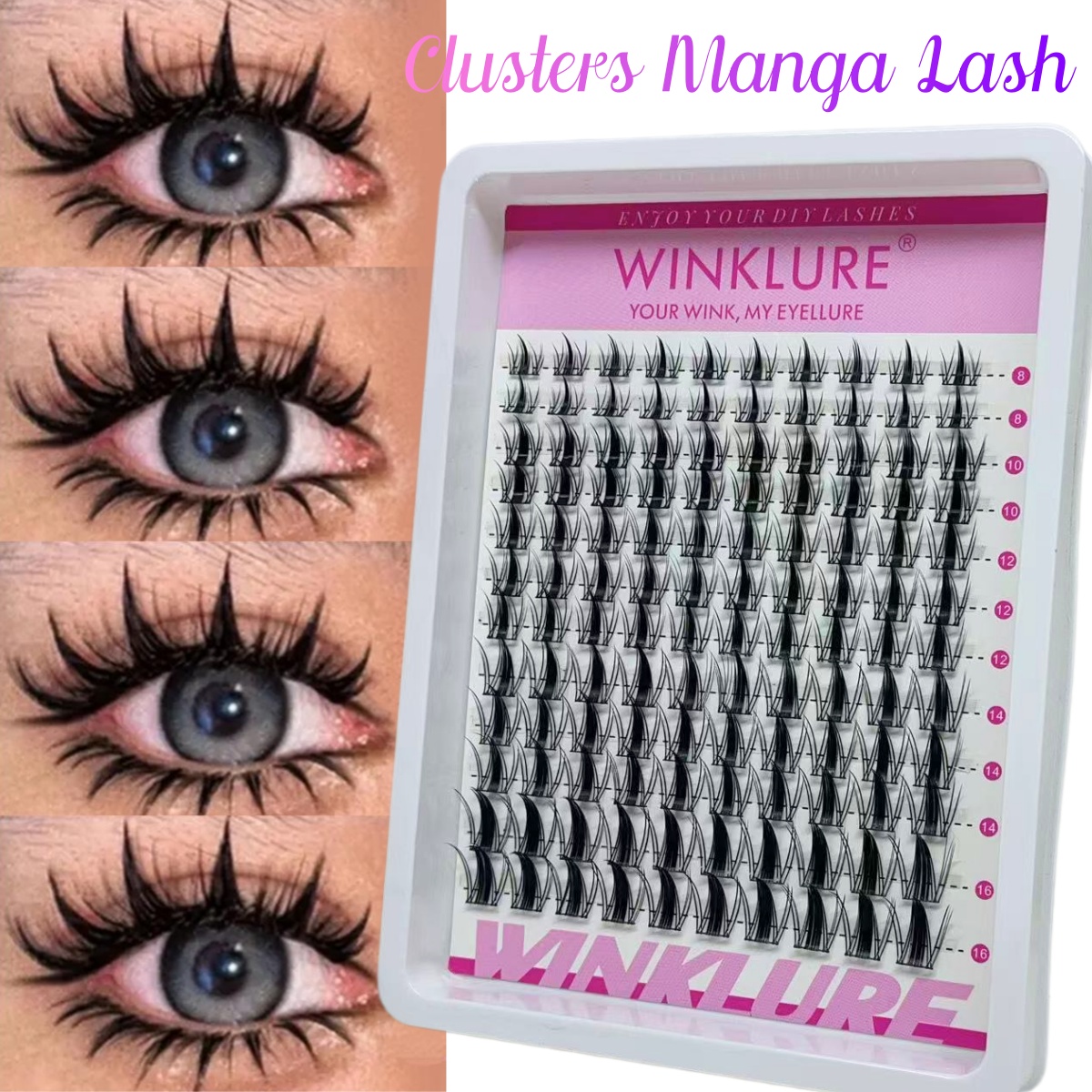 WINKLURE Manga Lash Clusters K - Anime Cosplay Lashes recensione e prezzo