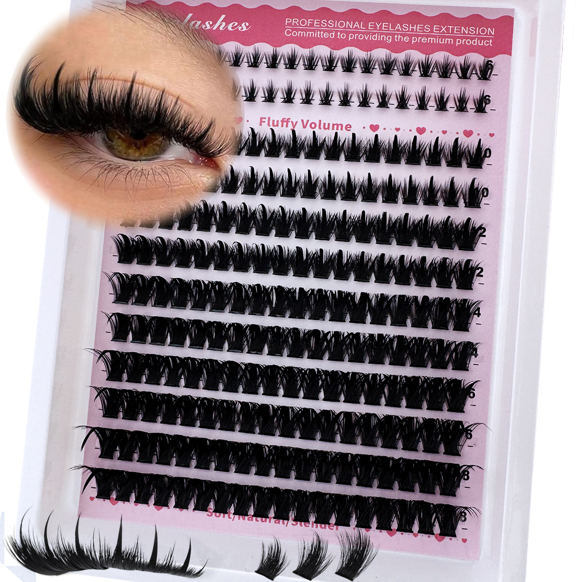 Spikes 60D-300D eyelashes 6-18 - Anime Cosplay Lashes recensione e prezzo