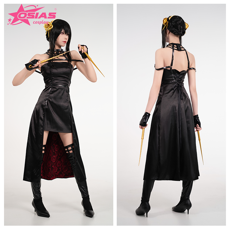 OSIAS Yor Forger Cosplay Costu - Anime Cosplay Yor Forger recensione e prezzo