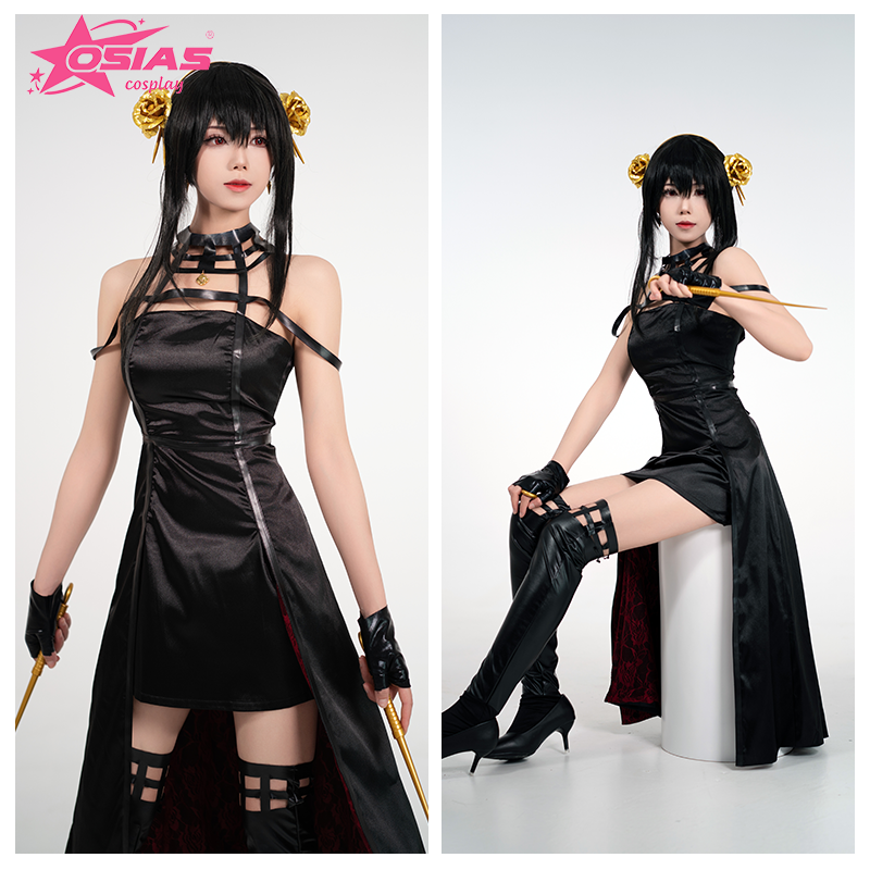 OSIAS Yor Forger Cosplay Costu - Anime Cosplay Yor Forger recensione e prezzo