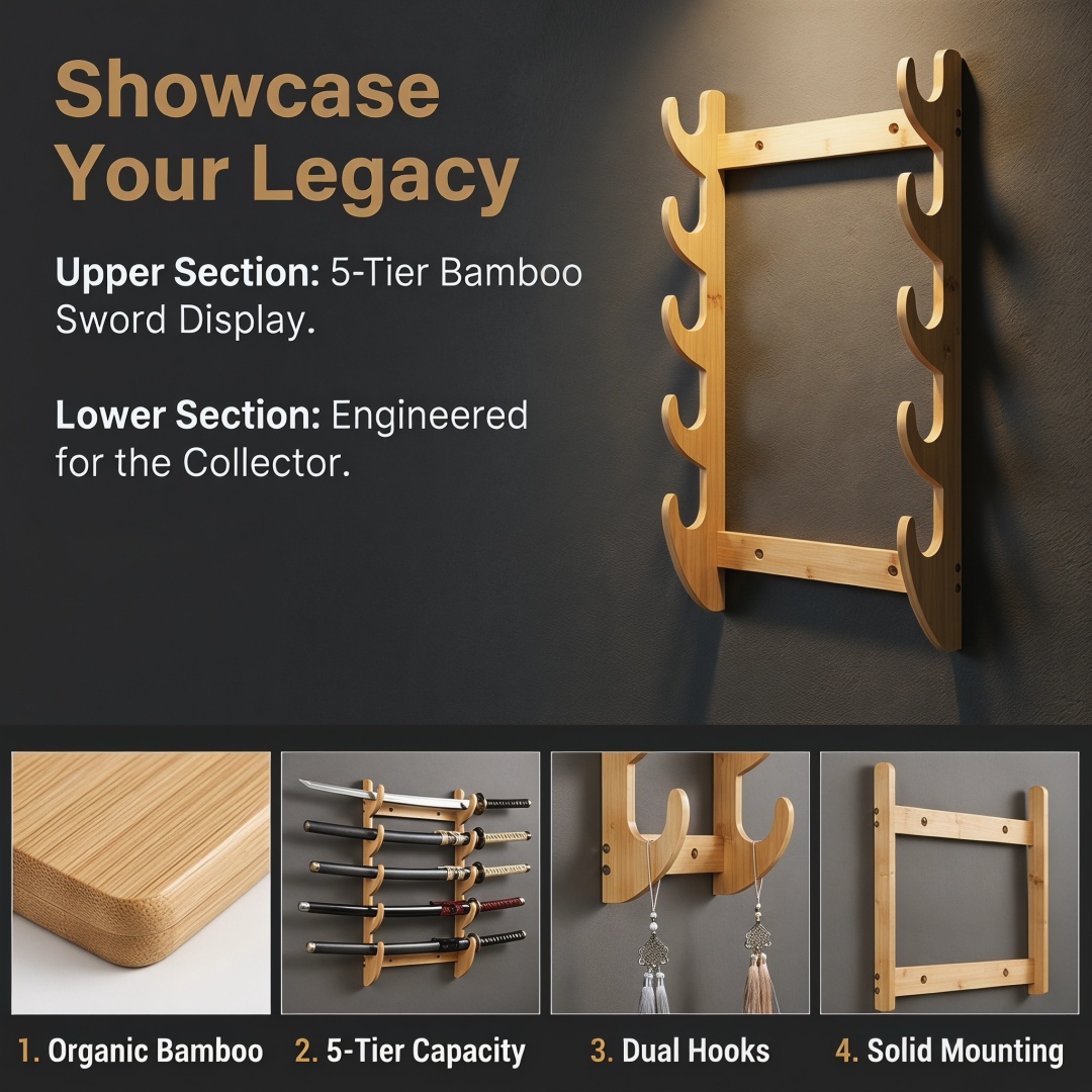 8-Layers Wall Sword Storage Sh - Anime Cosplay Real recensione e prezzo