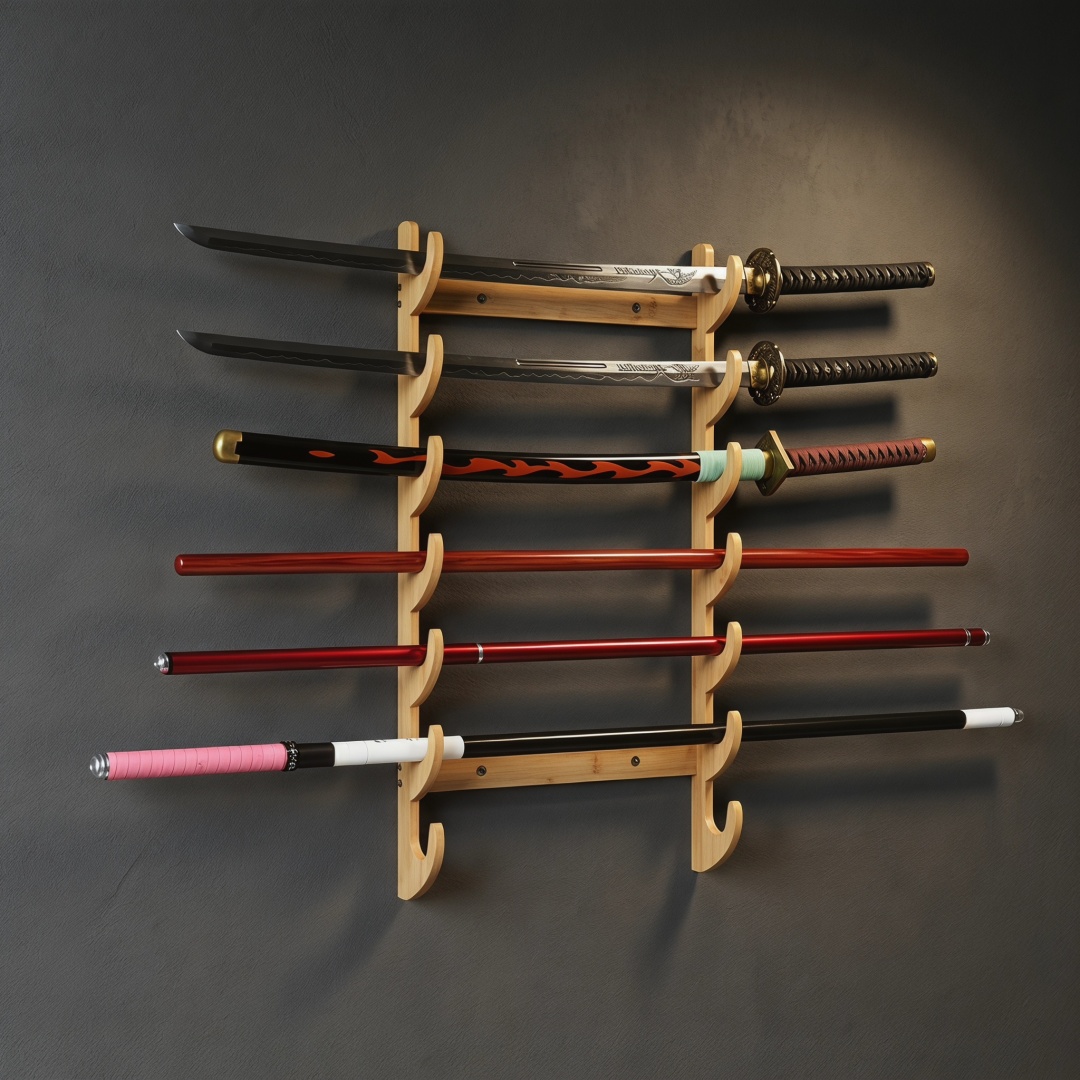 8-Layers Wall Sword Storage Sh - Anime Cosplay Real recensione e prezzo