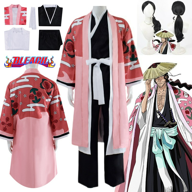 Kyoraku Shunsui Cosplay Costum - Bleach Captain Coat recensione e prezzo