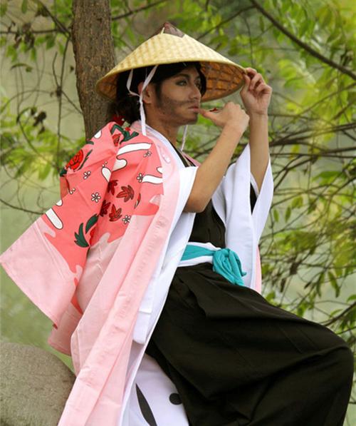 Kyoraku Shunsui Cosplay Costum - Bleach Captain Coat recensione e prezzo