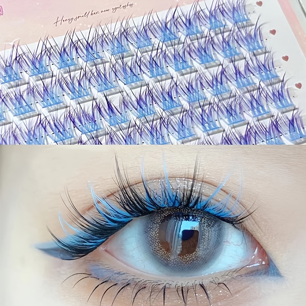 Mixiaohe Colorful Eyelashes 60 - Anime Cosplay Lashes recensione e prezzo