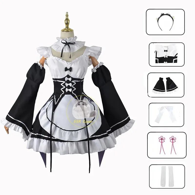 2025 Rem Ram Maid Cosplay Cost - Anime Cosplay Rem recensione e prezzo