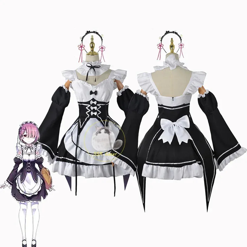 2025 Rem Ram Maid Cosplay Cost - Anime Cosplay Rem recensione e prezzo