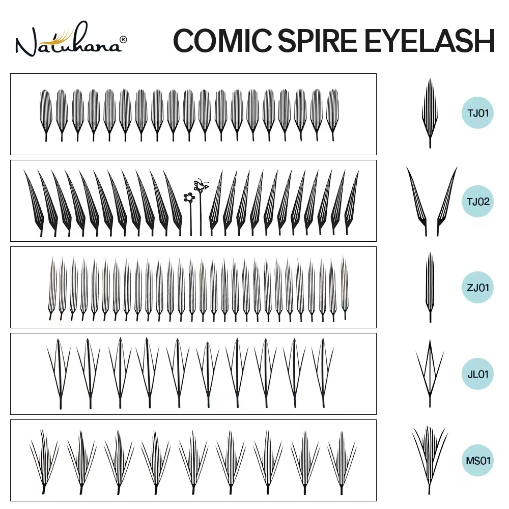 NATUHANA Comic Spire Eyelash C - Anime Cosplay Lashes recensione e prezzo