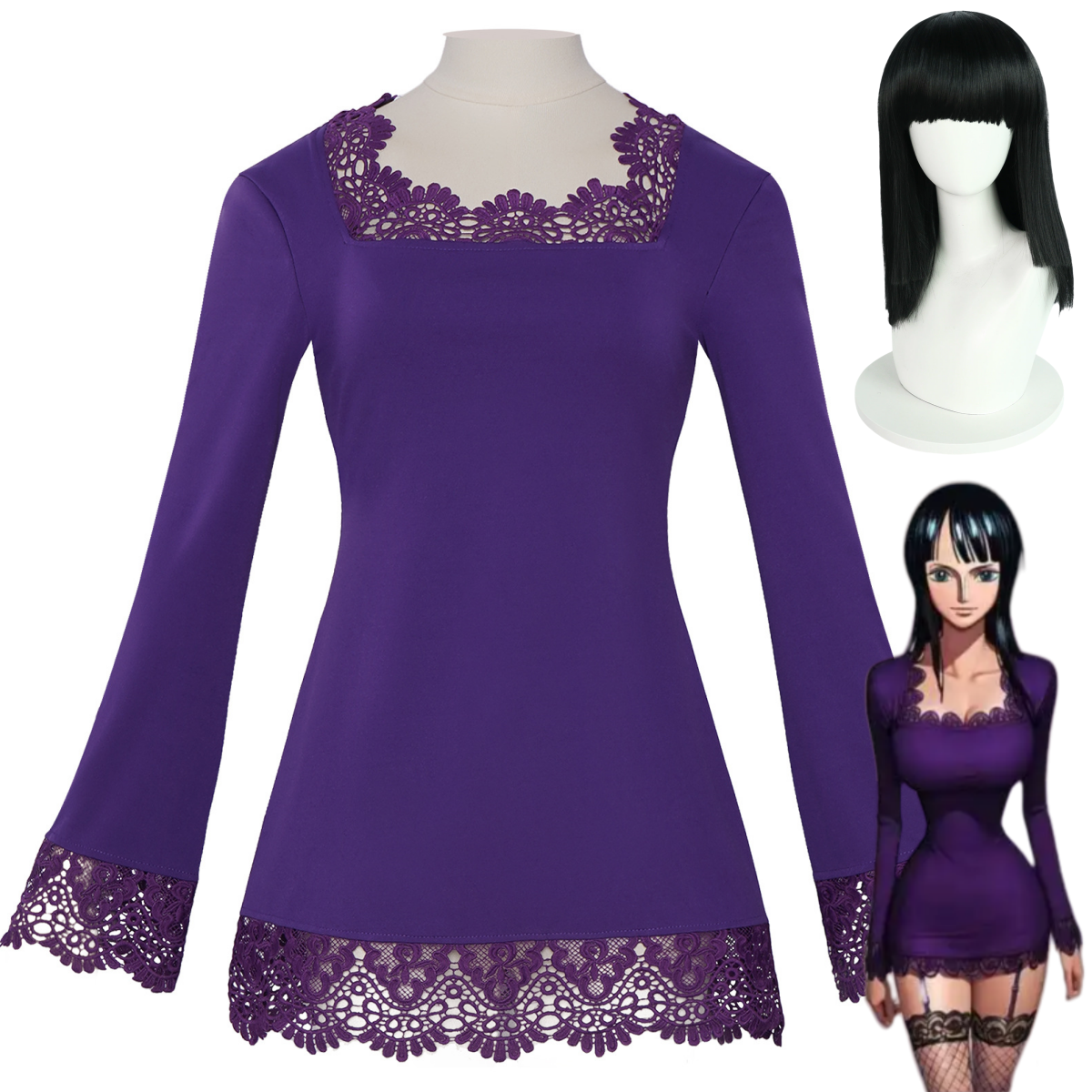 Anime Miss All Sunday Nico Rob - Anime Cosplay Robin recensione e prezzo